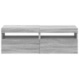 TV Cabinets 2 pcs with LED Lights Grey Sonoma 60x35x40 cm 815681