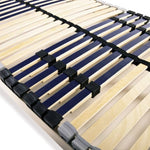 ZNTS Slatted Bed Bases without Mattress 2 pcs with 42 Slats 70x200 cm 3051420