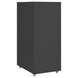 Mobile File Cabinet Anthracite 28x41x69 cm Metal 335919