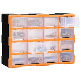 Multi-drawer Organiser with 16 Middle Drawers 52x16x37 cm 149601