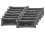 Cushion Cover 12 pcs HEERLEN Light Grey 40 x 80 cm PV Fleece 910137