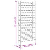Wine Rack for 96 Bottles Black Iron 325923