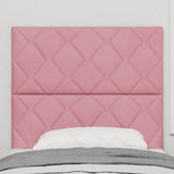 Headboard Height Adjustable with Headboard Pink 100 cm Velvet 3337911