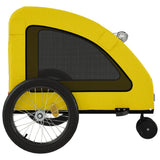 Pet Bike Trailer Yellow Oxford Fabric and Iron 93987