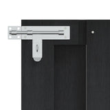 Garden Gate 100 x 80 cm WPC and Aluminium Black 42039042
