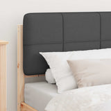 Bed Frame with Upholstered Headboard Dark Grey 75 x 190 cm 878020