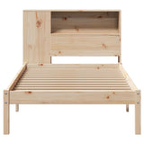 Bookcase Bed without Mattress 75x190 cm Small Single Solid Wood Pine 3321559