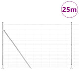 Welded Wire Fence with Concrete Base 25 x 1.6 m 3351525