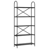 Bookshelf Black Oak 80 x 30 x 183 cm Engineered wood 879887