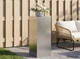 Plant Stand Silver 30 x 30 x 100 cm Steel 8012510