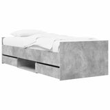 Bed Frame with Storage Concrete Grey 80 x 200 cm 3429514