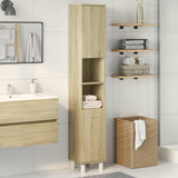 Bathroom Cabinet Sonoma Oak 30.5x30x179 cm Engineered Wood 849631