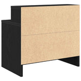 Bedside Cabinets with Drawer 2 pcs Black Oak 51x31x47 cm 858671