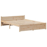 Bed Frame without Mattress 150x200 cm King Size Solid Wood Pine 3301690