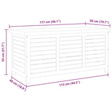 Storage Box Natural wood, Black 47285
