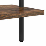 Bookshelf 6-Tier 60 x 24 x 203 cm Engineered wood Smoked Oak 879973