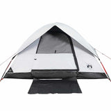 Camping Tent Dome 4-Person White Blackout Fabric Waterproof 94702