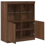 Sideboard Brown Oak 81x37x100 cm Engineered Wood 3318623