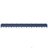 Garden Planter with Pegs Blue Grey 362.5x42.5x28.5 cm PP 368024