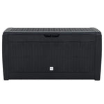 Garden Storage Box Anthracite 119x48x60 cm Polypropylene 152197