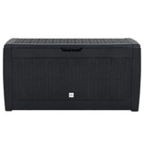 Garden Storage Box Anthracite 119x48x60 cm Polypropylene 152197