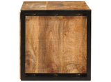 Wine Rack Brown 80 x 45 x 33 cm Solid Rough Mango Wood 4104757