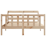 Bed Frame without Mattress 160x200 cm Solid Wood Pine 3306584