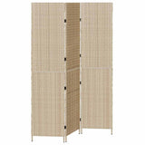 Room Divider Folding Manual Beige 147 x 180 cm Poly Rattan 42003671