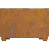 Fire Pit Brown 80 x 80 x 40 cm Weathering Steel 858969