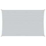 Sun Shade Sail Light Grey and White 8 x 5 m 42031135