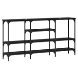 Console Table Black oak 160 x 29 x 80 cm Engineered wood 883558