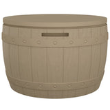 3-in-1 Garden Storage Box Light Brown Polypropylene 364162