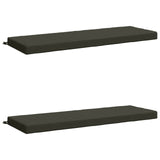 2-Piece Bench Cushions SOEST 2 pcs 100% Polyester Anthracite 950317