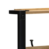 Clothes Rack 80x40x190 cm Solid Rough Wood Mango 4015961
