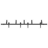 Sliding Door Hardware Kit 213,5 cm Steel Black 3295726