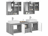 Bathroom Cabinet Set 5 pcs Grey Sonoma Engineered Wood 3406404