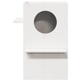 Cat House White 43x43x60 cm Solid Wood Pine 859302