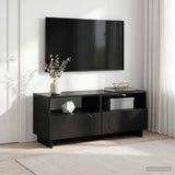 TV Stand 90 x 34.5 x 40 cm Black Engineered Wood 8011469