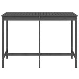 Garden Table Grey 159.5x82.5x110 cm Solid Wood Pine 824097