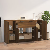Sideboards 3 pcs Brown Oak Engineered Wood 3115835