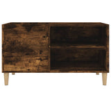 Record Cabinet Smoked Oak 84.5x38x48 cm Engineered Wood 831946