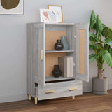 Highboard Grey Sonoma 70x31x115 cm Engineered Wood 817484