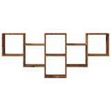 Wall Shelf Old Wood 159x18x66 cm Engineered Wood 853306