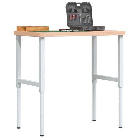 Workbench 100x60x cm Solid Wood Beech Rectangular 3309705