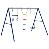 Outdoor Swing Set with Swing, Trapeze, Ladder 3283593