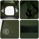 Instant Tent Olive Green 305 x 275 x 190 cm Polyester and Steel 42029019