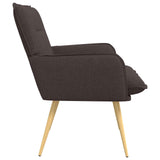 Armchair Dark Brown Fabric 42047702