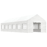 Gazebo with Roof White 13.38x4.08x3.22 m Polyethylene 3155490