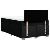 Box Spring Bed with Mattress Black 120x190 cm Fabric 3285843