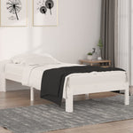 Bed Frame without Mattress White 90x190cm Single 810331